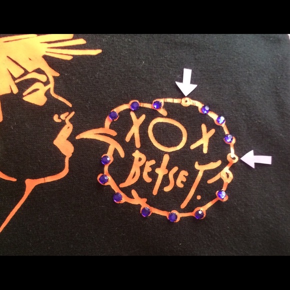 Vintage Super Rare Betsey Johnson Puff Sleeve Top - Picture 3 of 6